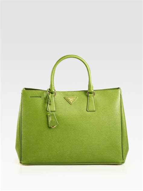 prada saffiano tote green|prada saffiano lux tote small.